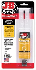 J B Weld 50101 Minuteweld Instant Setting Epoxy Syringe  Clear  25Ml
