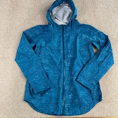 Columbia Jacke Damen M mittelblau Omni-Wick Kapuze wasserdicht Windbreaker