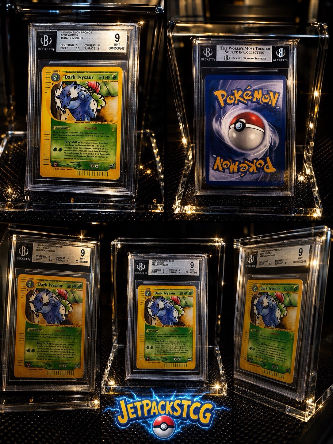 Pokemon Dark Ivysaur 1999 Best winner 1 Of 9!