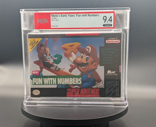 MARIO FUN WITH NUMBERS SNES WATA GRADED 9.4 A NEW & Factory Sealed PSA SEE VIDEO