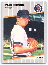 1989 Fleer #131 Paul Gibson Detroit Tigers