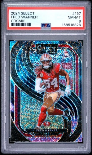 2024 PANINI SELECT COSMIC #157 FRED WARNER PSA 8