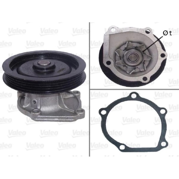 Valeo 506610 Wasserpumpe MotorküHlung Toyota Corolla, Starlet, Paseo-image