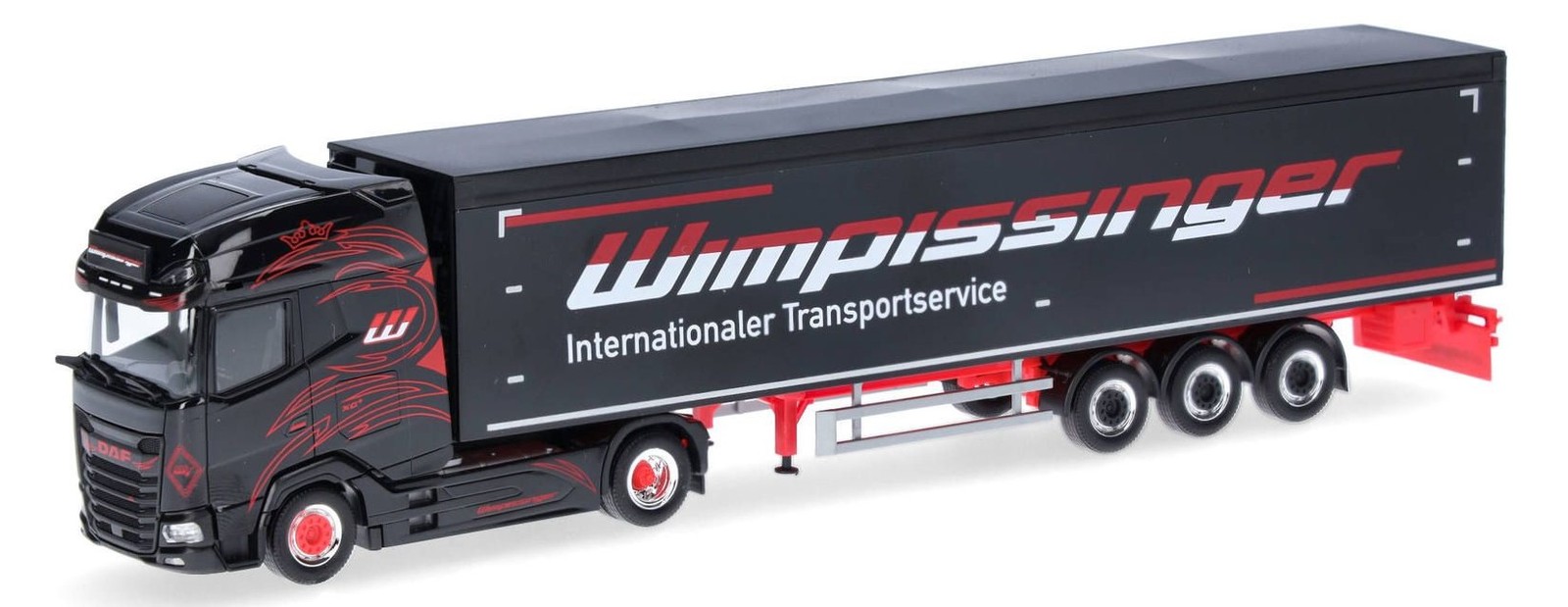 Camion DAF XG Herpa Wimpissinger échelle 1/87, l'esprit du transport routier européen