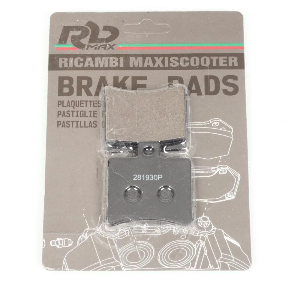 Plaquette de frein TNT pour Scooter Peugeot 125 Citystar Active 2013 ARD Neuf - Photo 1/2