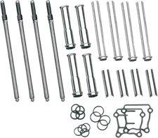 S&S Cycle 93-5095 Adjustable Pushrod w/ Covers Kit - Twin Cam