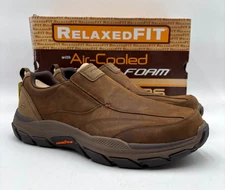 Skechers RESPECTED-LOWRY Men's NEW Slip-In Casual Shoes Brown Multiple Sizes NIB