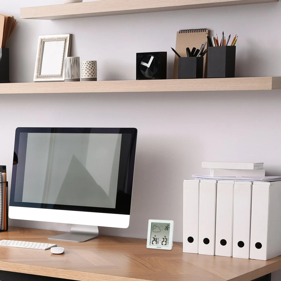 Hama Wetterstation Funk Thermo Hygrometer Digital Außensensor Wettervorhersage - Bild 4 von 4