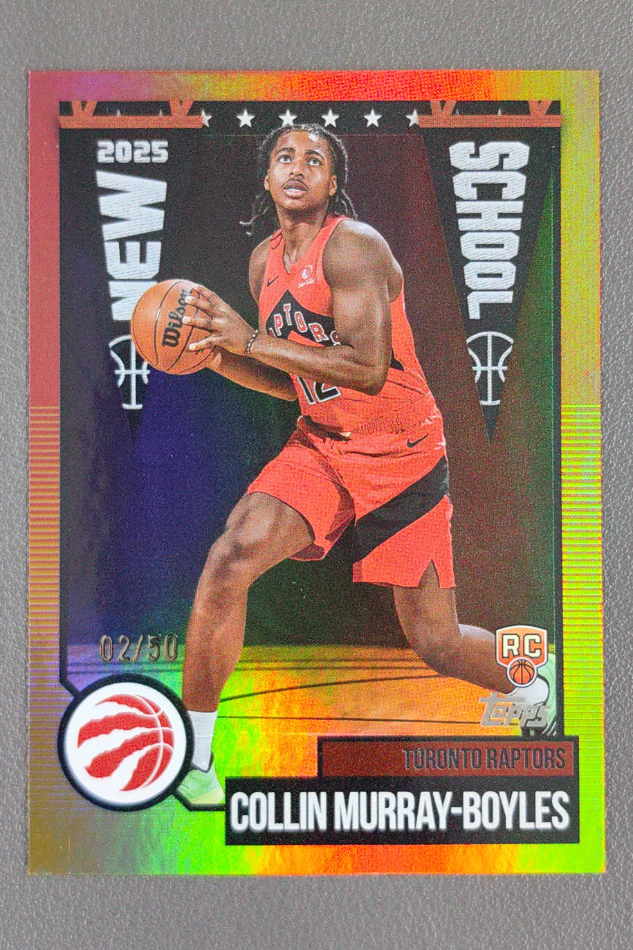 2025-26 Topps Collin Murray-Boyles New School Gold Rainbow RC /50 #NS-9