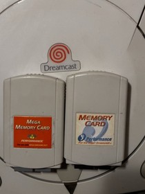 SEGA DREAMCAST CONSOLE & 2 CONTROLLERS LOT! 2 MEM CARDS TESTED & WORKING!