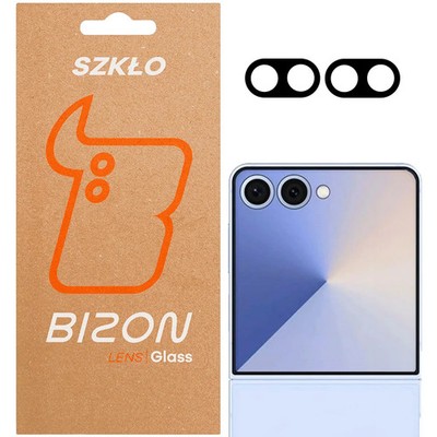2x Kameraglas für Galaxy Z Flip7 Bizon Objectivschutzglas Kameraschutz Handyglas