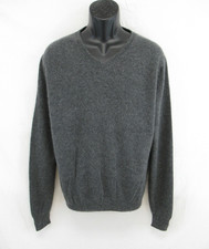 J CREW Italian Cashmere Men's 100 Cashmere Gray Sweater Size L CK324