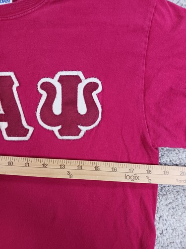 Gildan Ultra Cotton Mens Short Sleeve T-Shirt Medium Red Kappa Alpha PSI Red - Picture 4 of 8