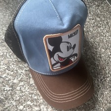 Disney Mickey Mouse Trucker Baseball Cap Mesh Back Blue Brown Black
