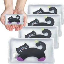 Hand Warmers Reusable, Reusable Heat Pack, Large, black 