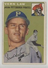 1954 Topps Vern Law #235 16ez