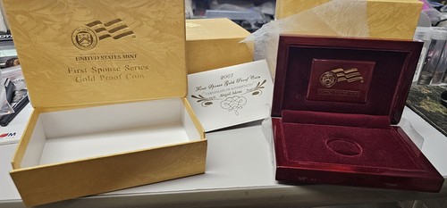 United States Mint First Spouse Series Gold Proof Coin Box, Case, & COA NO COINS