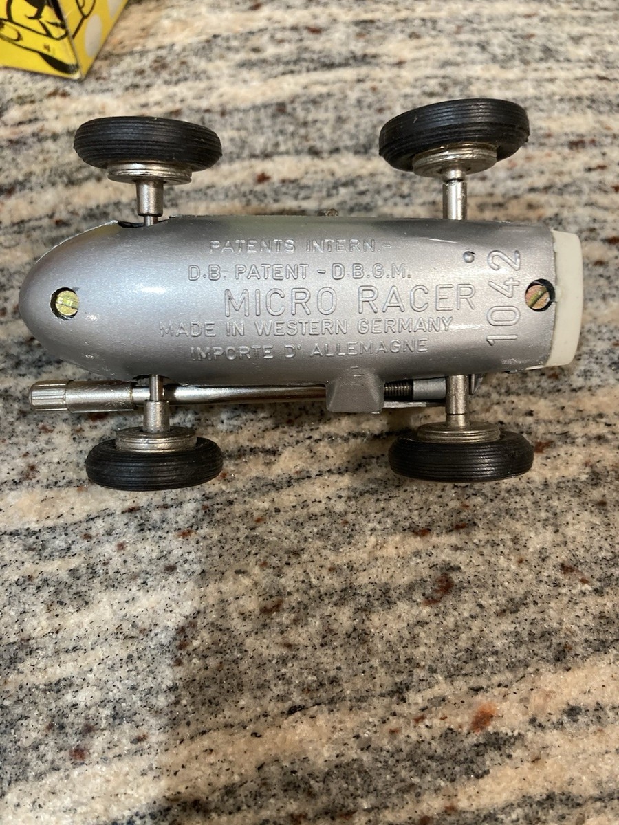 Schuco Micro Racer Midget USA 1042 Vintage Wind-up Toy Car Western