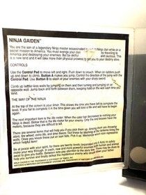 Ninja Gaiden NES Original Game Only (Nintendo Entertainment System, 1989)
