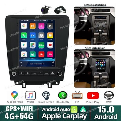 9.7'' PLUG & PLAY Carplay For 2010-2014 Ford Mustang Stereo Radio GPS NavI FM