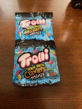 RARO Error de fábrica Trolli Dos en Uno Paquete Doble Sin Separación 2 paquetes en 1