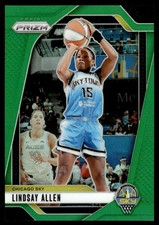 2024 Panini Prizm WNBA Green Prizms #107 Lindsay Allen