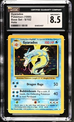 Pokémon Base Set GYARADOS Holo CGC 8.5 (BIN4067) Graded Power