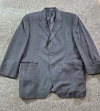 Ralph Lauren Blazer Mens 42R Navy Blue 3 Button Sport Coat Wool Cashmere Blend