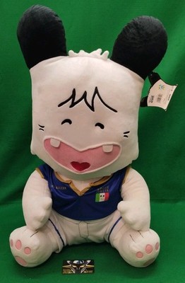 Seltenes PELUCHE Giant PLUSH, HELLO SPANK, 67 cm FUSSBALLSPIELER ITALIEN Nr. 10, Neu!
