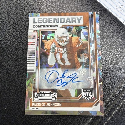 2025 Panini NIL Legendary Contenders DERRICK JOHNSON Auto #/25 Longhorns/Chiefs