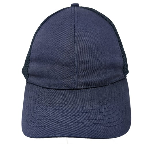 Unbranded Strapback Baseball Cap Blue One Size Adjustable Mesh Back Blank
