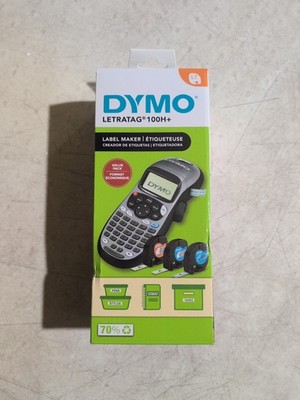 DYMO Letratag 100H+ Portable Printer Handheld Label Maker Black & Silver New