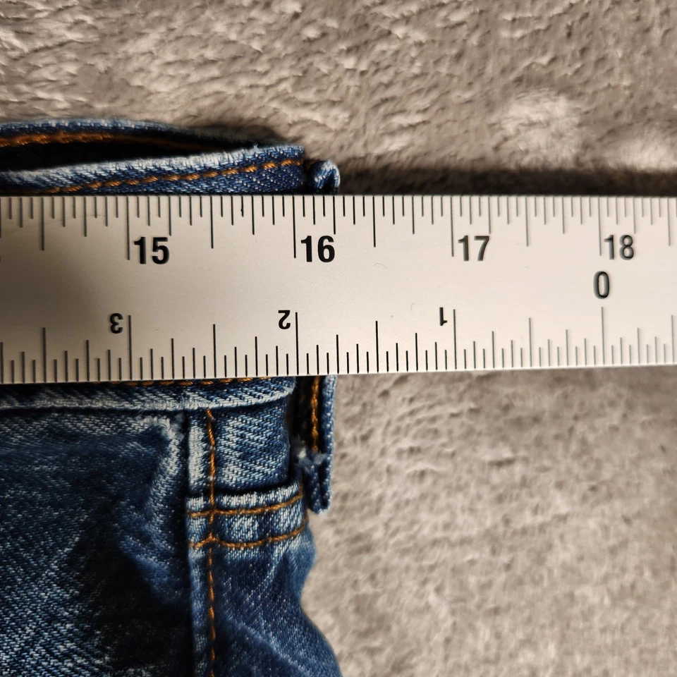 Jeans masculino Levi's 501XX 32X33 (Tag 32X34) botão azul mosca perna reta - Imagem 2 de 4