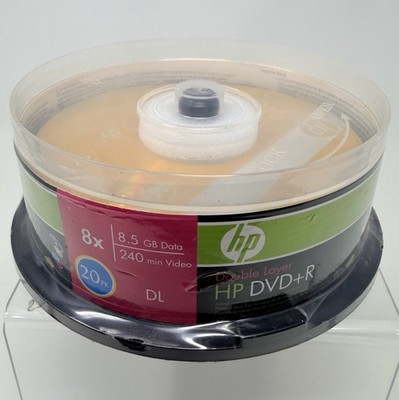 HP DVD R 8.5gb Double Layer 8X - 20 Pack Cake Box