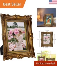 4x6 Vintage Bronze Gold Picture Frame for Timeless Memories - Tabletop Display