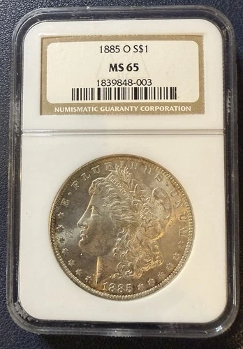 1885-O NGC MS65 Morgan Silver Dollar **Beautiful Eye Appeal, Great Specimen* FS