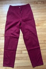Vintage Ll Bean 10 Tall Women  s Red Chinos Made In Hong Kong