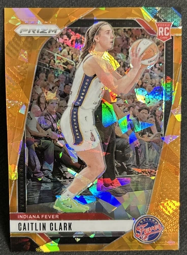 2024 Panini Prizm WNBA Caitlin Clark Orange Ice Prizm Rookie #22 RC Fever