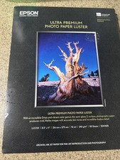 Epson S041405 8.5x11 50 Sheets Ultra Premium Photo Inkjet Paper, Luster NEW