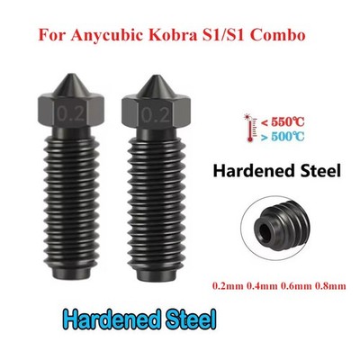 0.2 0.4 0.6 0.8mm Harden Steel Nozzles for X Max 3/X Plus 3D Printer