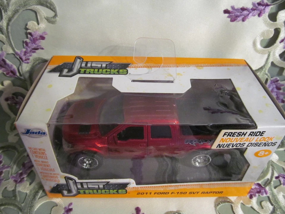 NIB Jada Just Trucks 2011 Ford F-150 SVT Raptor Red 24702 - Image 3 of 4