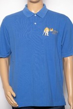 Russell Athletic Polo Shirt L Wolverine Sports Medicine Blue USA Made Vintage