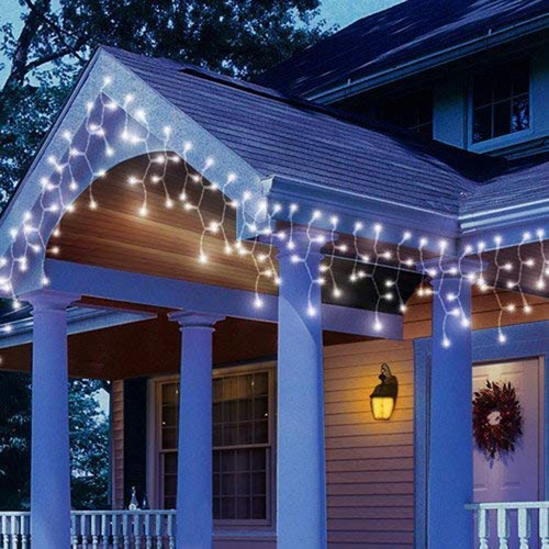 Icicle LED Curtain Fairy Lights Wedding Indoor Outdoor Xmas Garden Party Decor - Picture 5 of 21