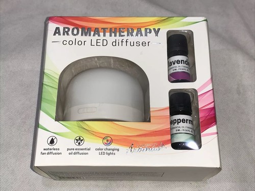 Goldessence Aromas Aromatherapy Color LED Diffuser w/Essential Oils Included NIB - Picture 1 of 5