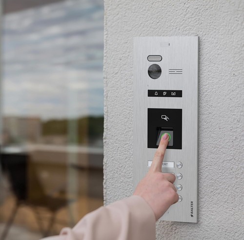 HD Video Türsprechanlage mit Fingerprint und RFID für 3 Familienhaus, 3x Monitor - Bild 4 von 9