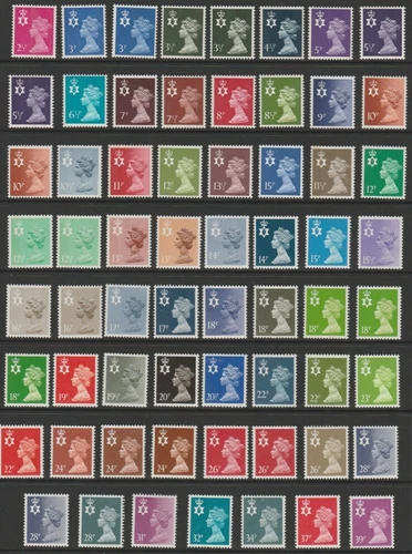 Northern Ireland regionals MINT 1971-93 decimal currency NI12-NI68 MNH