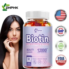 Biotin Collagen & Keratin 12,000mcg - Hair, Skin, Nails, Bone and Joint Health