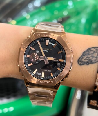 Casio G-Shock GMB2100GD-5A Full Metal Rose Gold Ion Plated Watch