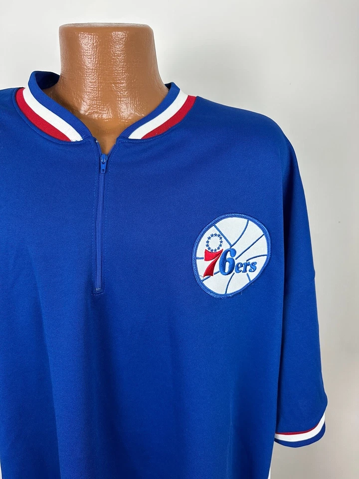 Camiseta Philadelphia 76ers 3XL Calentamiento Tiro Sixers Baloncesto NBA Jersey EE. UU. Foto 3 de 4