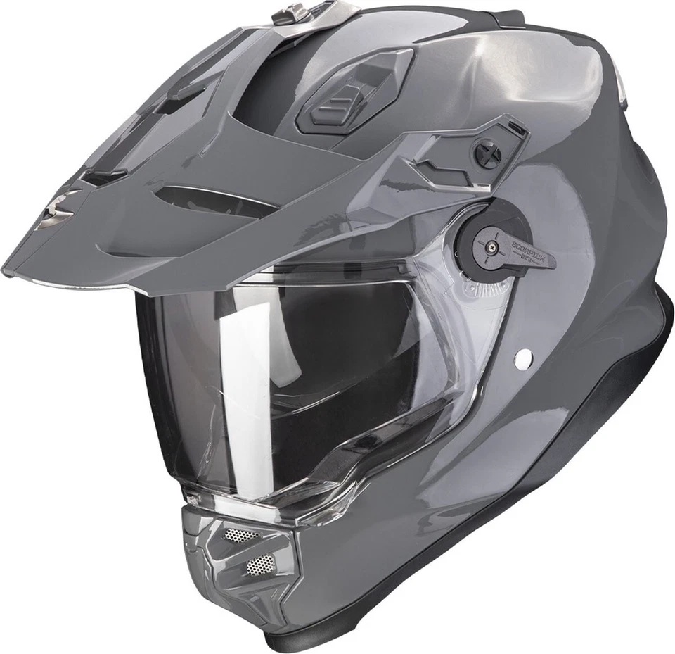 Casque SCORPION Aventure Adf-9000 Air Solid Cement Grey Maat S *NEUF* - Photo 1/1